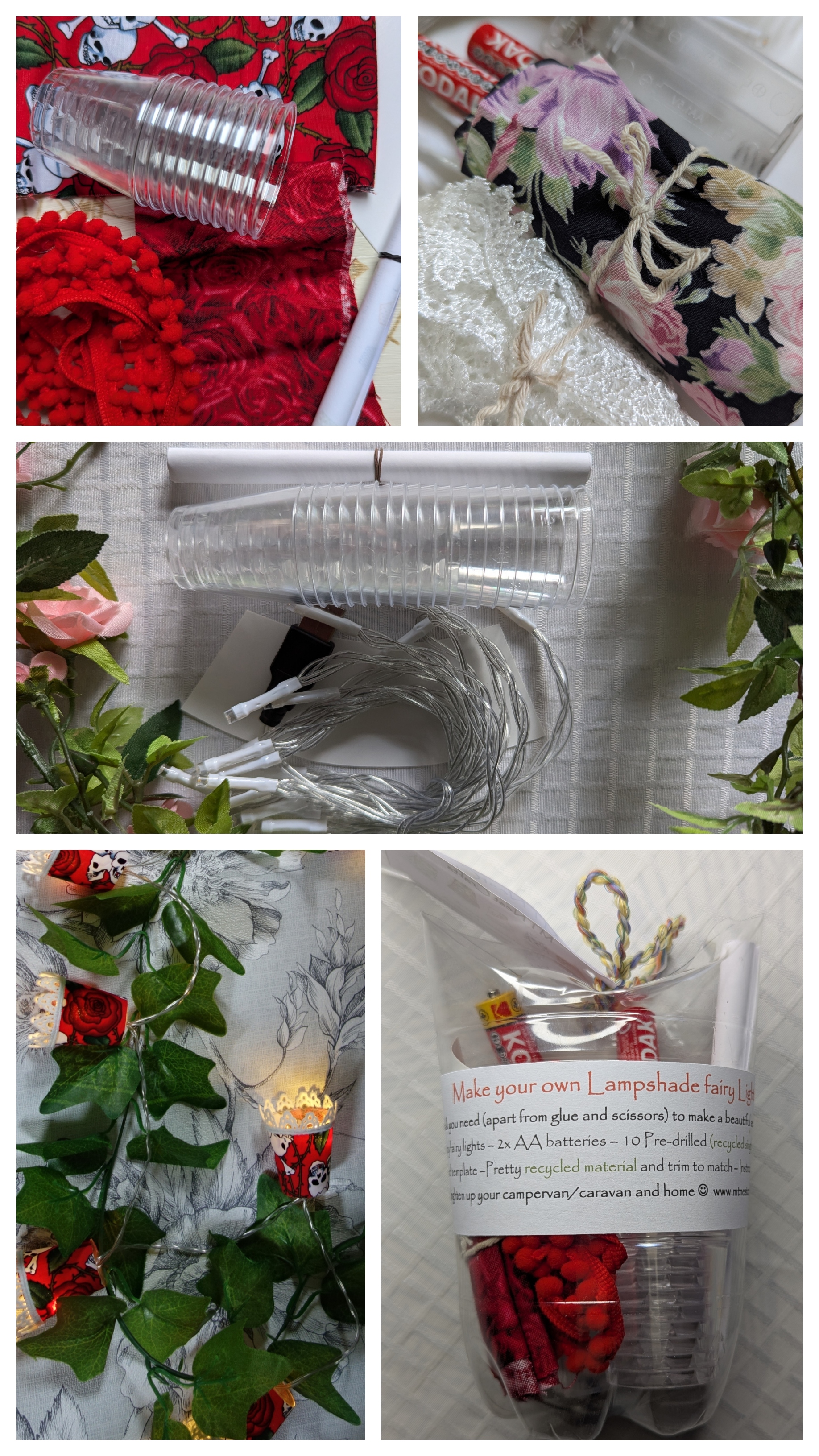 Mini lampshade craft kits by MTNestCrafts