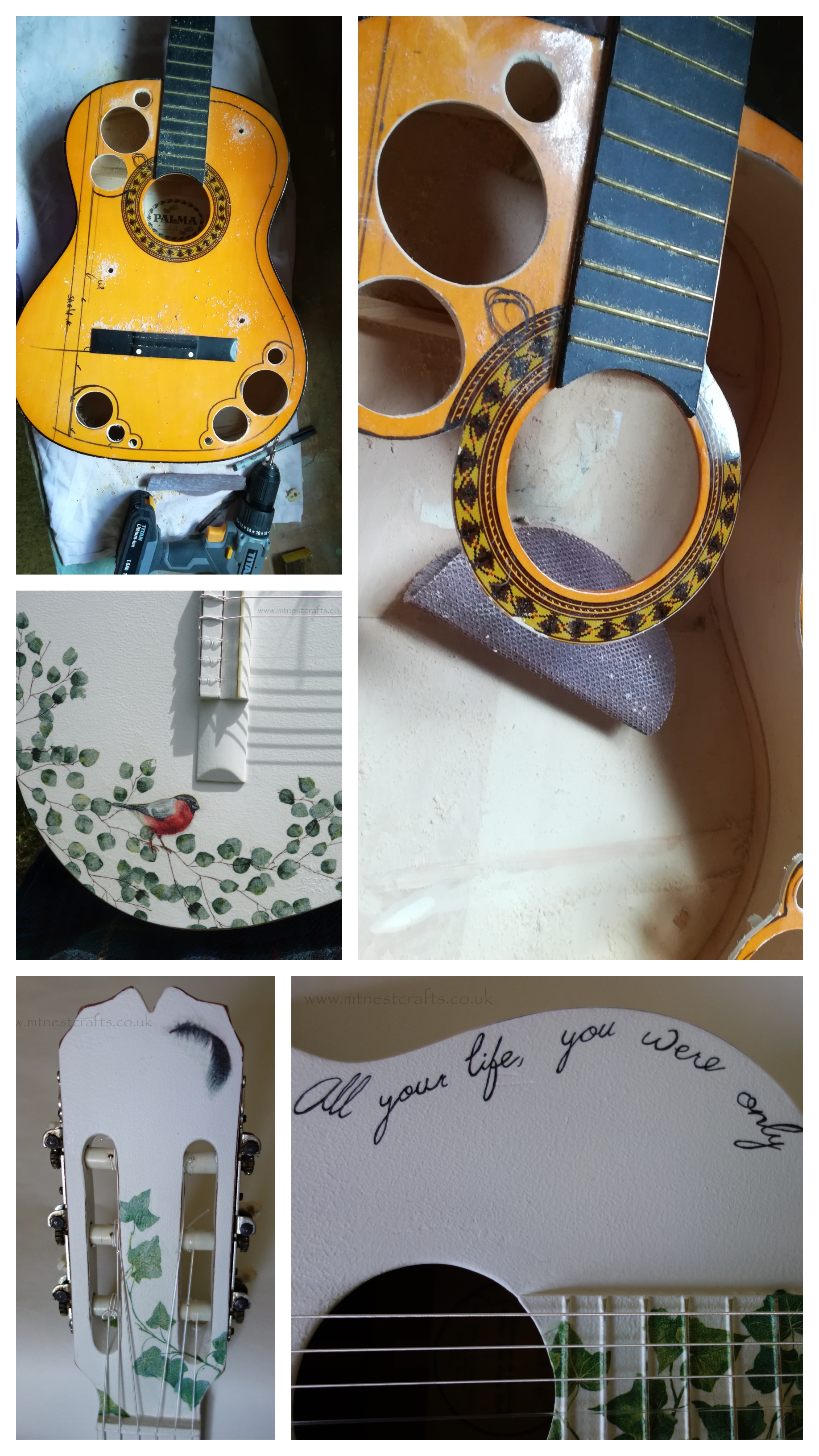 More upcycled guitar shelves by MTNestCrafts